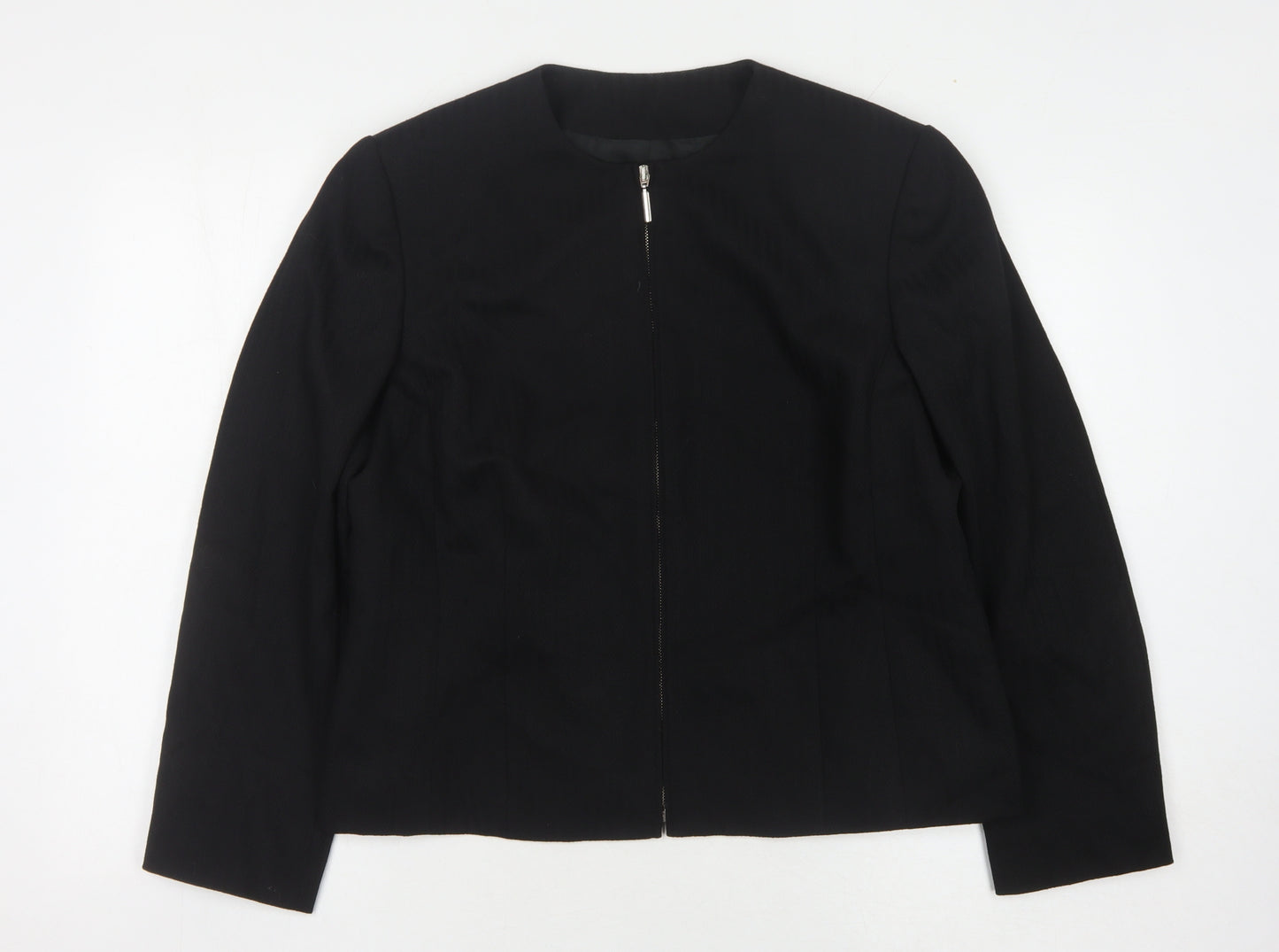 Minosa Women's Black Petite Blazer, Size 18, Classic Fit