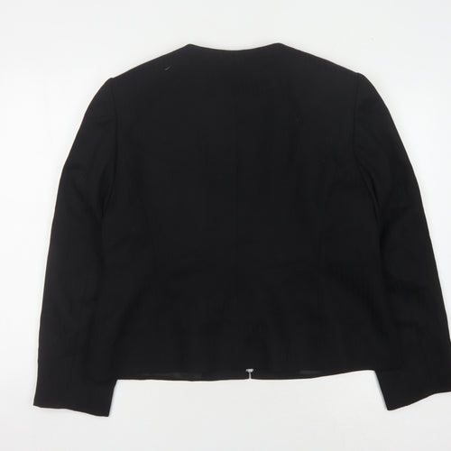 Minosa Women's Black Petite Blazer, Size 18, Classic Fit