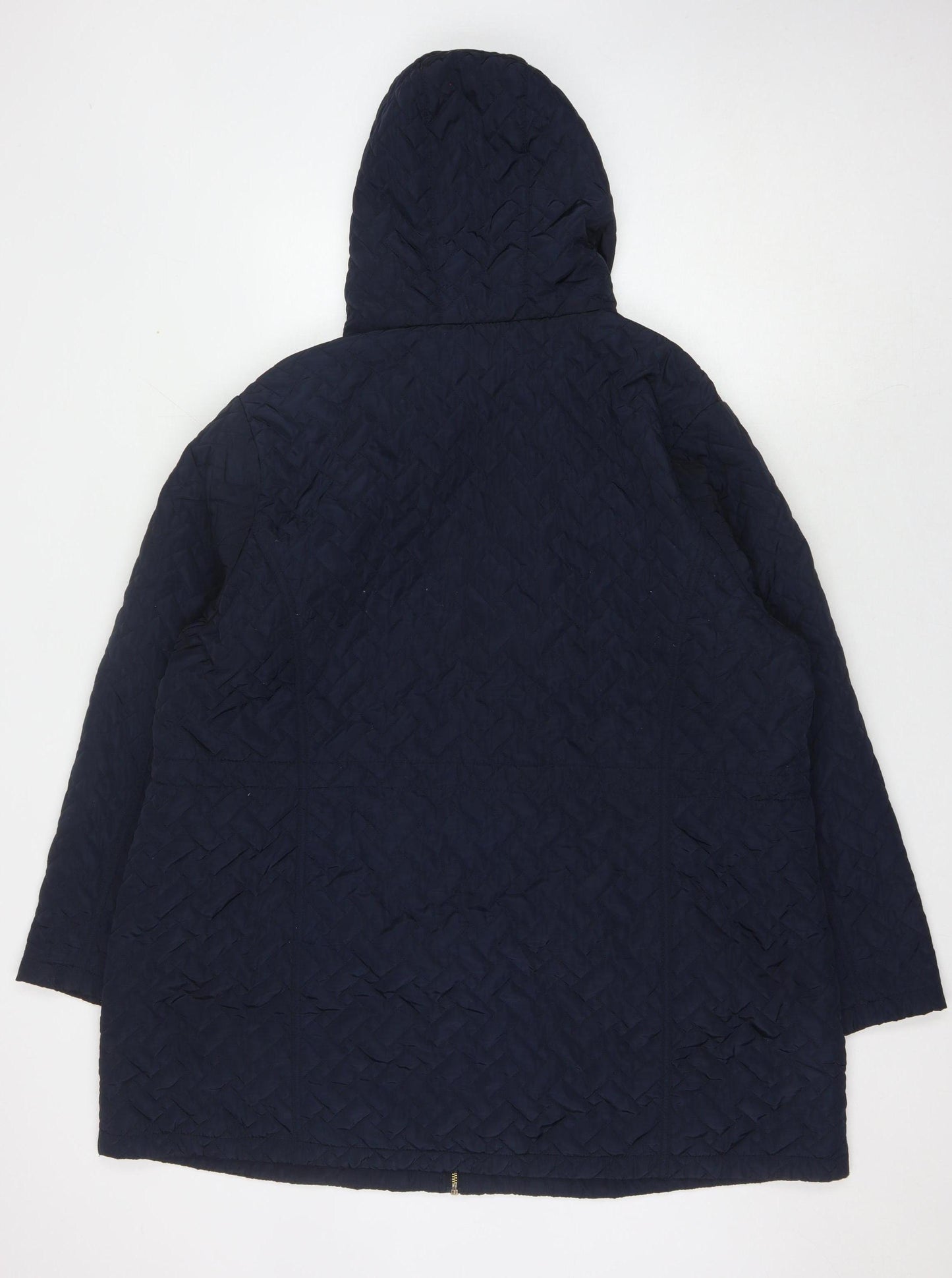 Evans Women's Blue Puffer Jacket Size 24 Casual