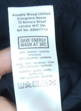 Evans Women's Blue Puffer Jacket Size 24 Casual