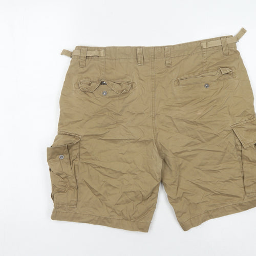 Next Men's Beige Cargo Shorts, Size 32, Casual Style