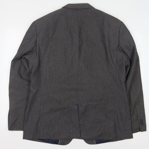 Taylor & Wright Men's Grey Striped Blazer 46R