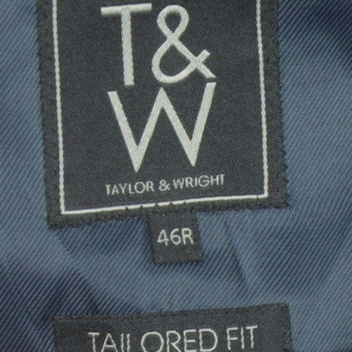 Taylor & Wright Men's Grey Striped Blazer 46R