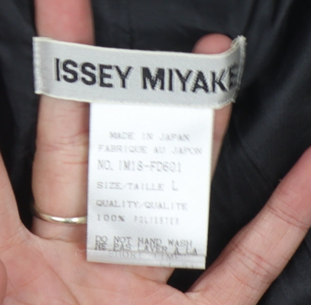 Issey Miyake Women's Black Blazer, Size L, Classic