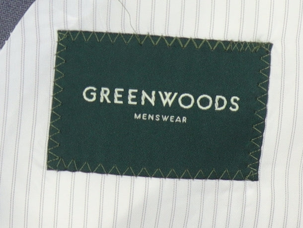 Greenwoods Men's Blue Blazer, 46, Regular Fit