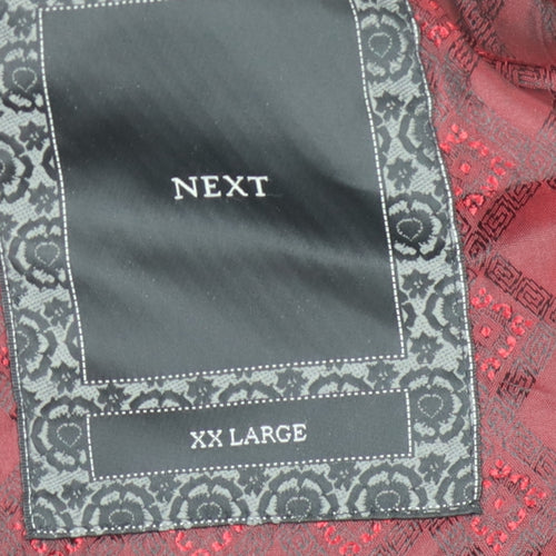 Next Men's Black Wool Military Jacket 2XL