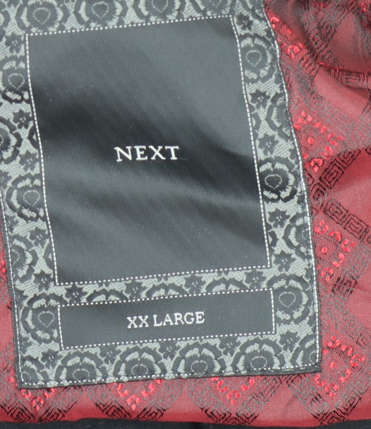 Next Men's Black Wool Military Jacket 2XL