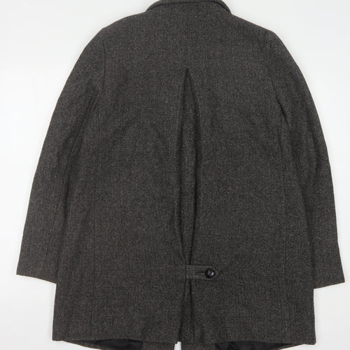 Red Herring Women's Grey Wool Tweed Suit Jacket 14