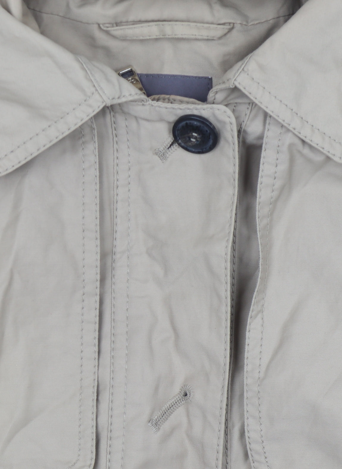 Basler Women's Beige Hooded Rain Coat Size 10