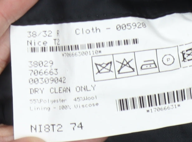 Magee Men's Black Blazer Jacket, Size 38R Classic Style