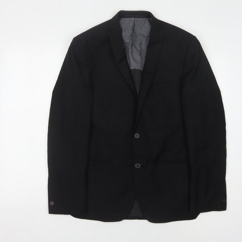 Red Herring Men's Black Blazer 38R Regular Fit
