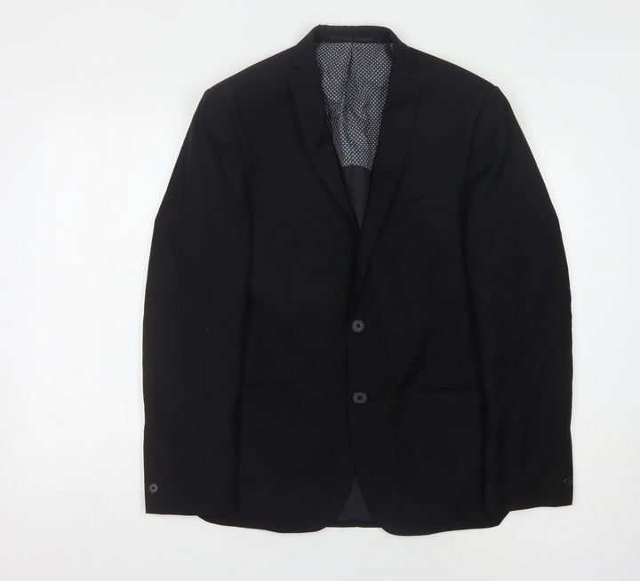 Red Herring Men's Black Blazer 38R Regular Fit