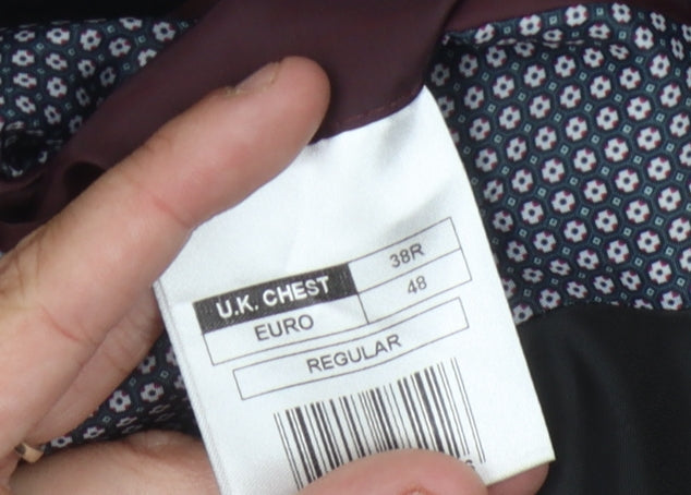 Red Herring Men's Black Blazer 38R Regular Fit