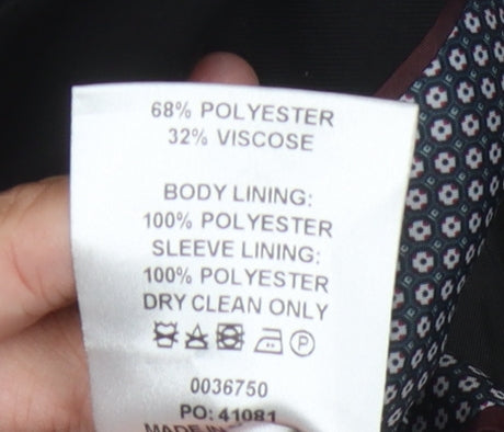 Red Herring Men's Black Blazer 38R Regular Fit