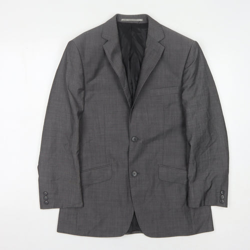Lambretta Men's Grey Blazer, Size 36S, Wool Blend