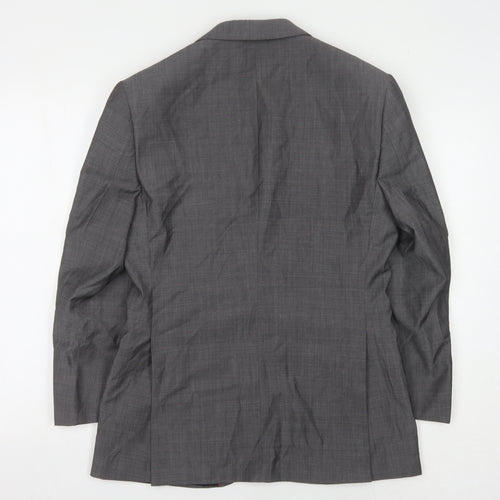 Lambretta Men's Grey Blazer, Size 36S, Wool Blend