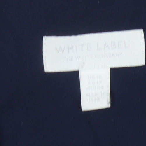 White Label Women's Blue Blouse, Size 16, Relaxed Fit