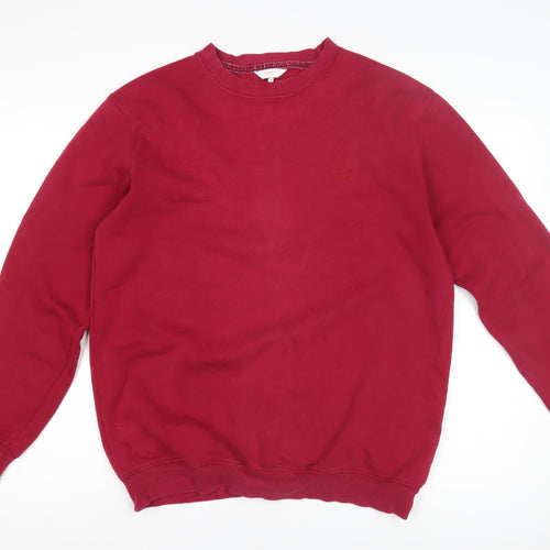 Cotton Traders Unisex Red Crew Neck Sweatshirt M