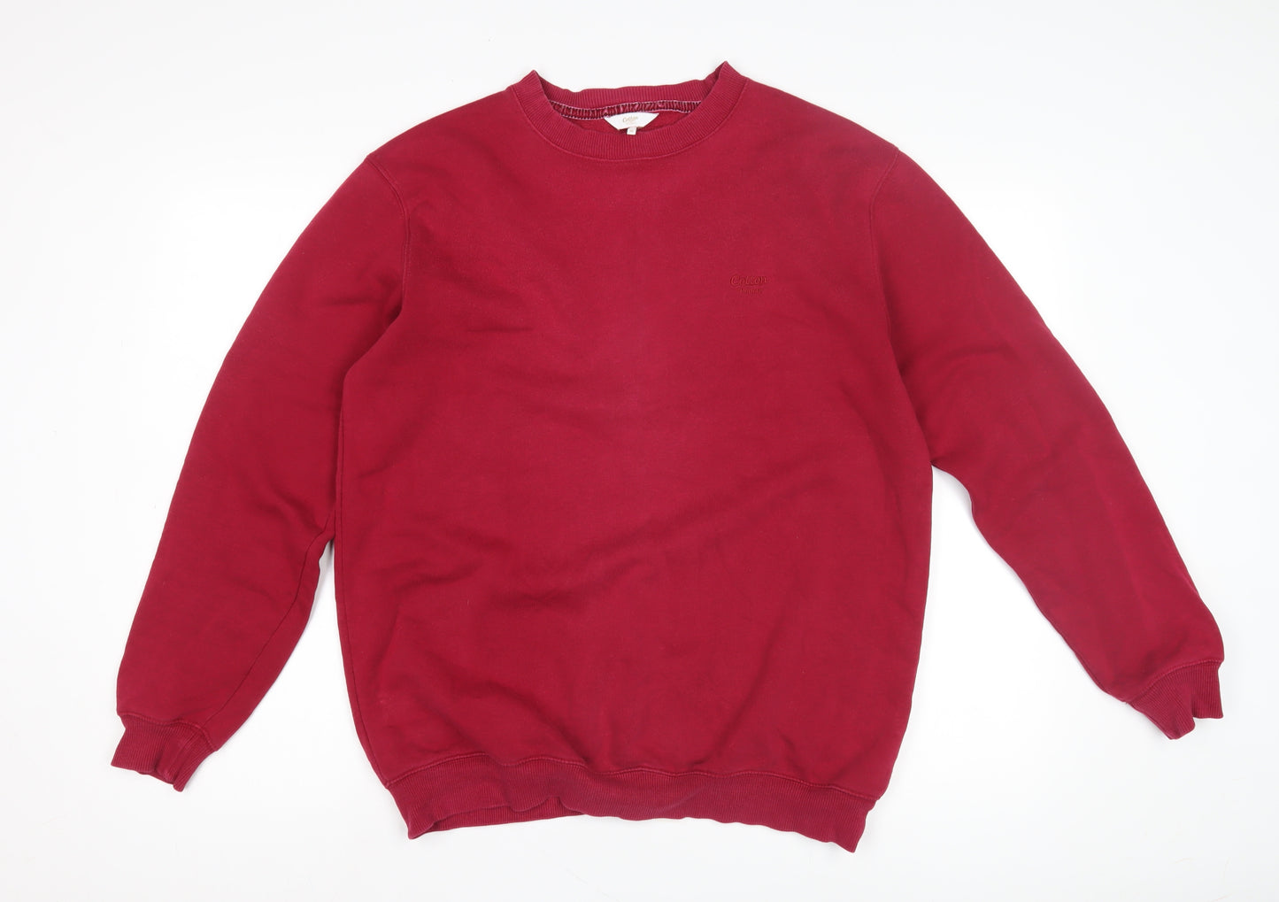 Cotton Traders Unisex Red Crew Neck Sweatshirt M
