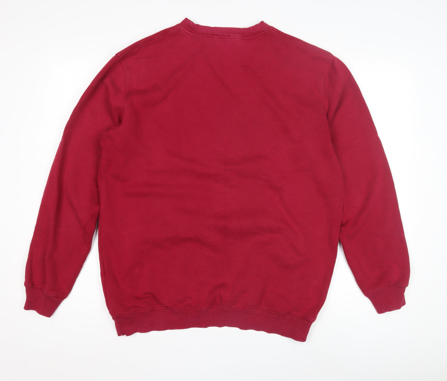 Cotton Traders Unisex Red Crew Neck Sweatshirt M