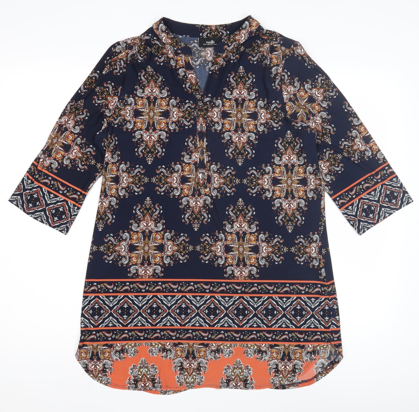 Wallis Women’s Multicoloured Paisley Blouse Size 14