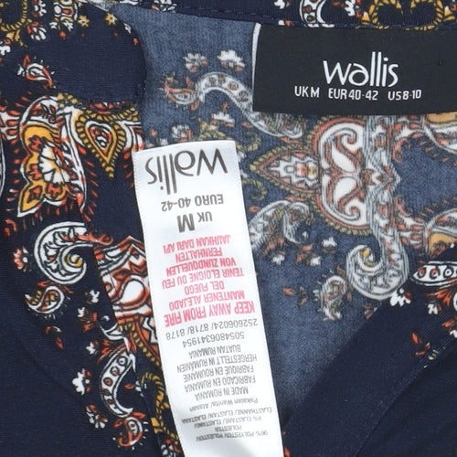 Wallis Women’s Multicoloured Paisley Blouse Size 14