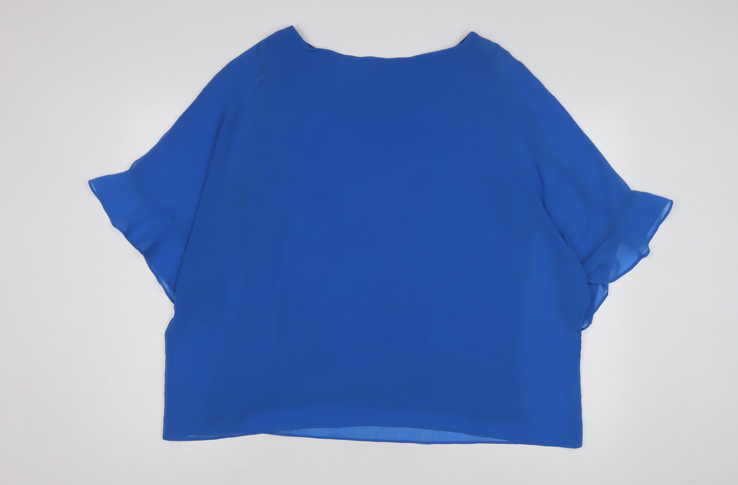 Wallis Women's Blue Dolman Sleeve Top L