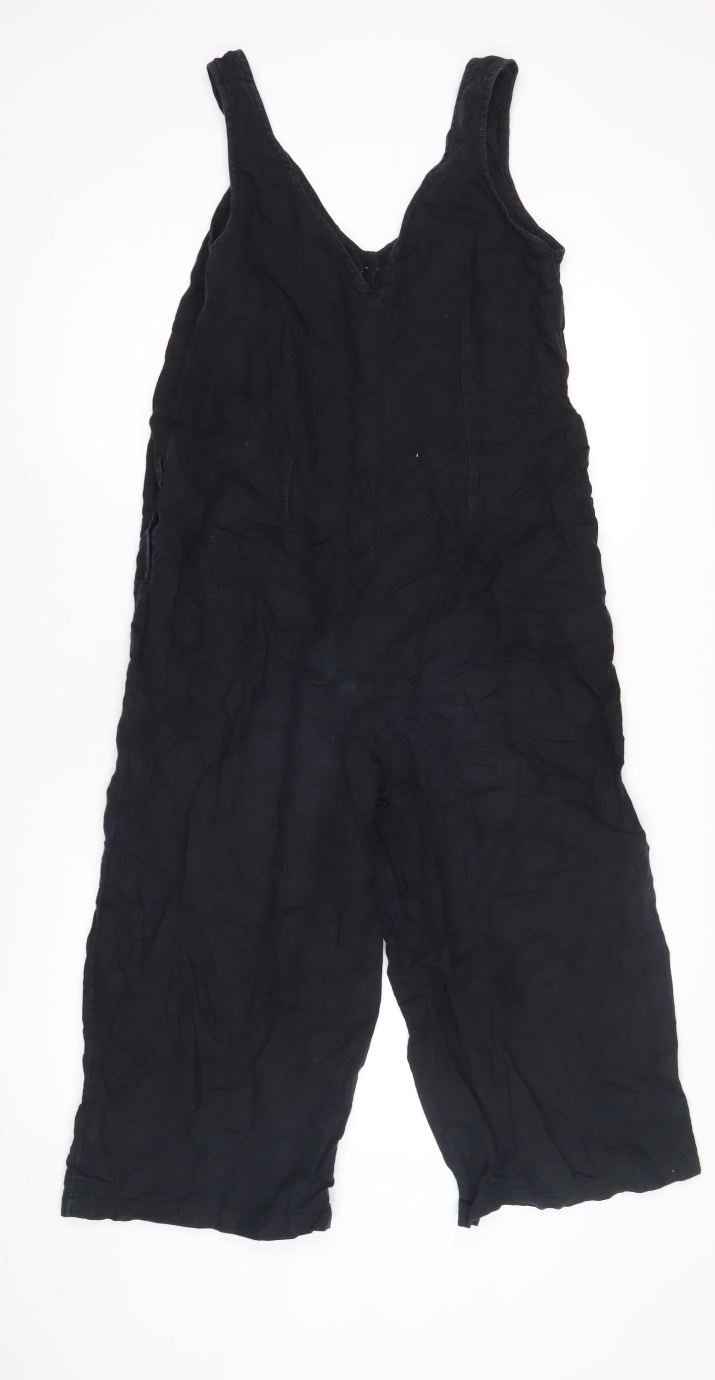 Topshop Women's Black Sleeveless Jumpsuit Size 10