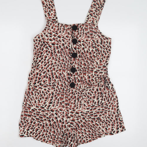 Topshop Women's Multicoloured Size 8 Playsuit