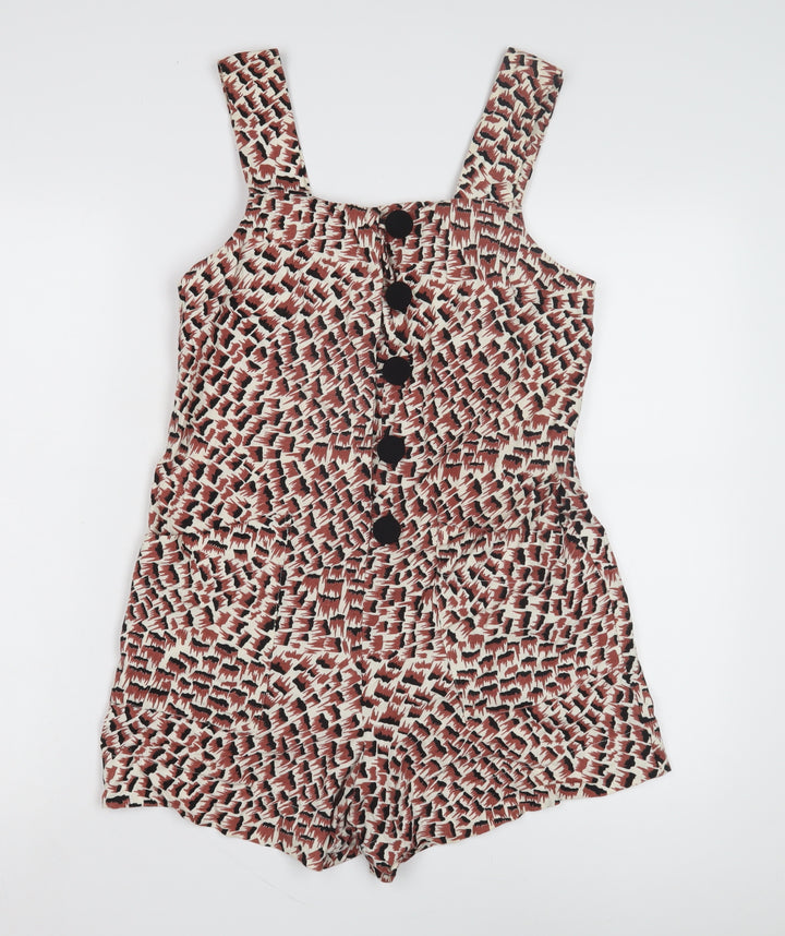 Topshop Women's Multicoloured Size 8 Playsuit