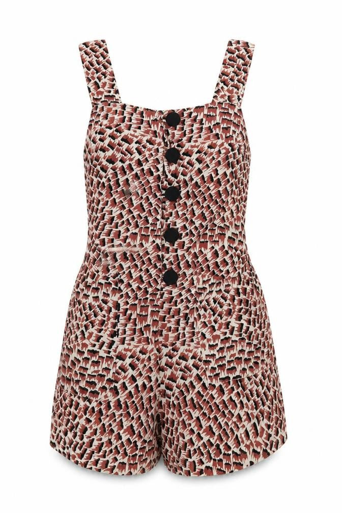 Front view of Topshop Women's Multicoloured, size 8, Playsuit