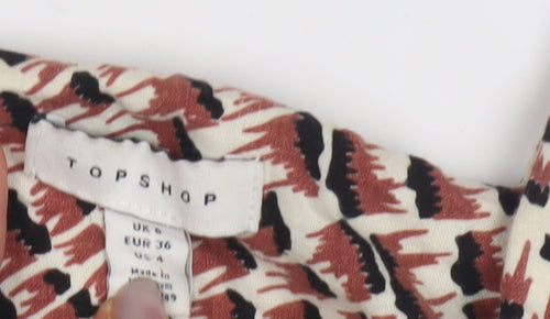 Topshop Women's Multicoloured Size 8 Playsuit