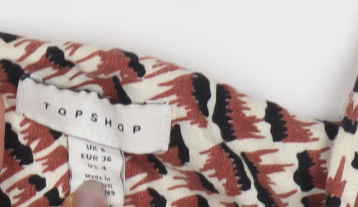 Topshop Women's Multicoloured Size 8 Playsuit