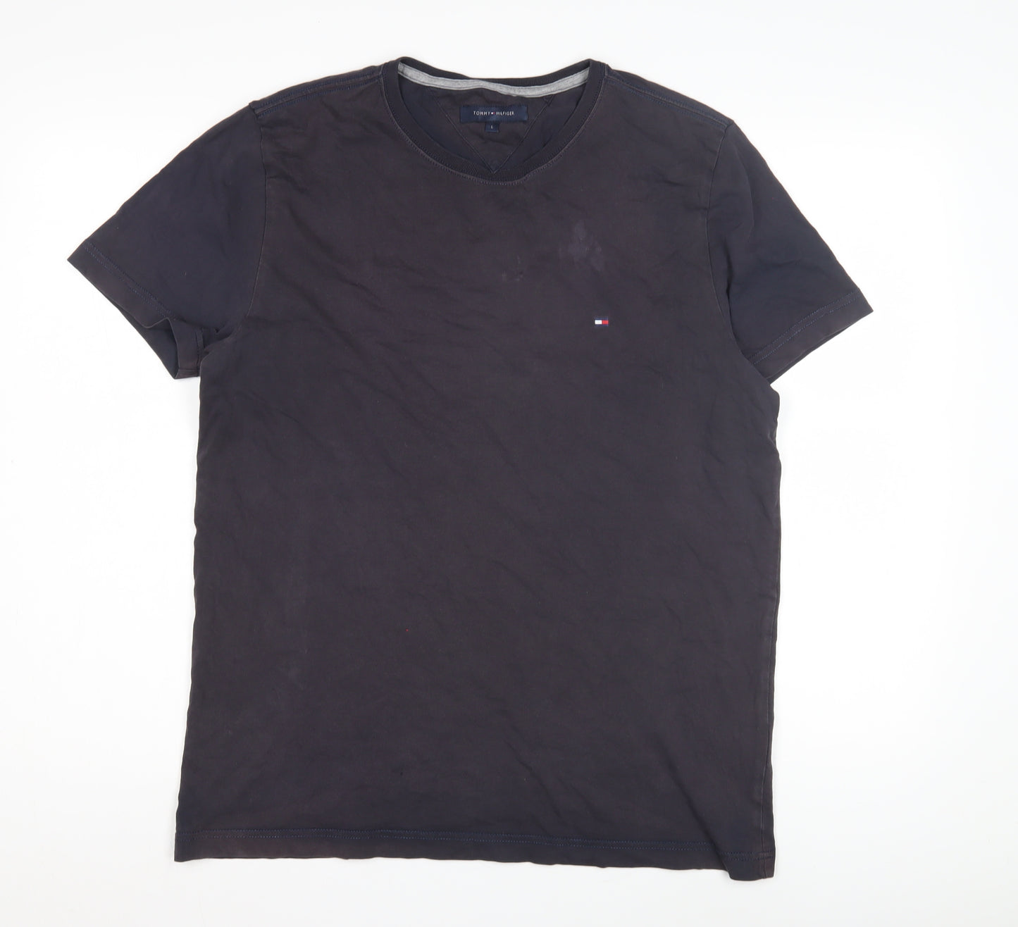 Tommy Hilfiger Men’s Black L Solid T-Shirt