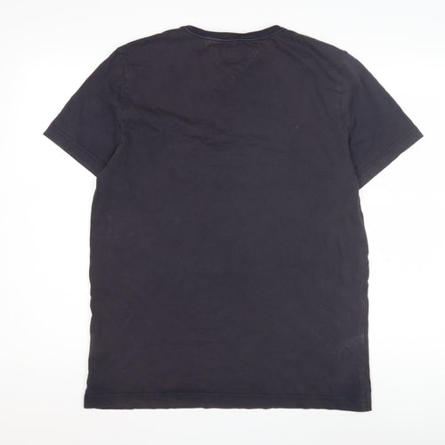 Tommy Hilfiger Men’s Black L Solid T-Shirt