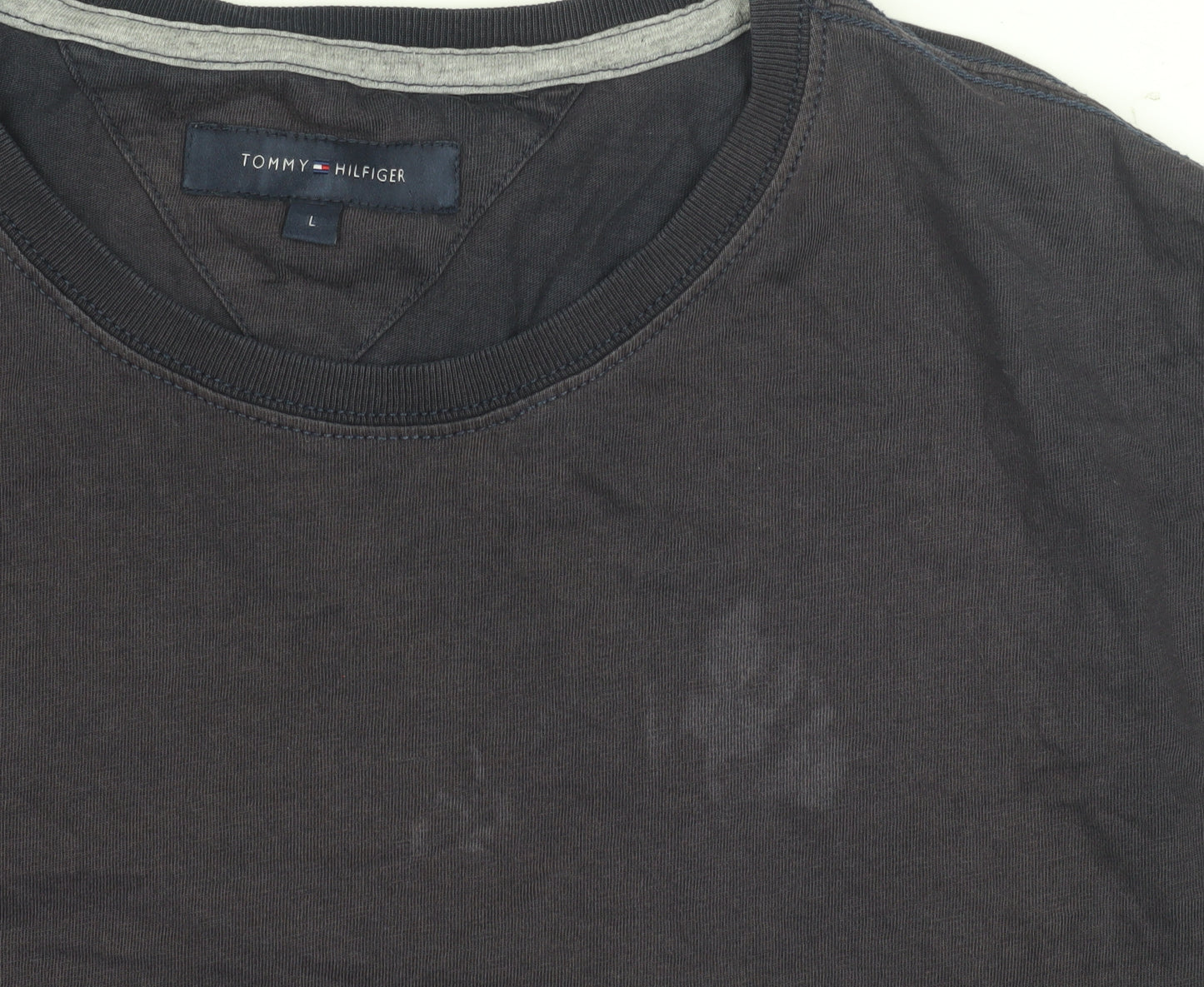 Tommy Hilfiger Men’s Black L Solid T-Shirt