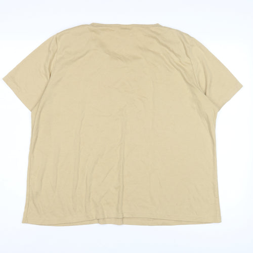 Roman Originals Women's Beige XL Embroidered T-Shirt