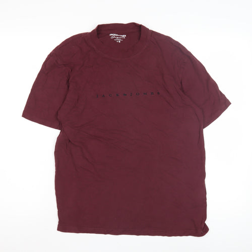 Jack & Jones Men’s Red Small Logo T-Shirt
