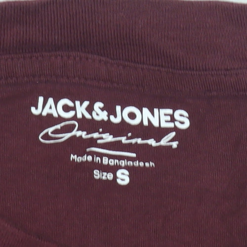 Jack & Jones Men’s Red Small Logo T-Shirt