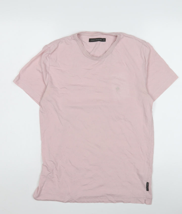 French Connection Men's Pink M Crew Neck T-Shirt