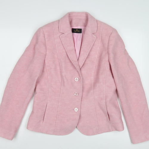 Eugen Klein Women's Pink Blazer Jacket Size 12