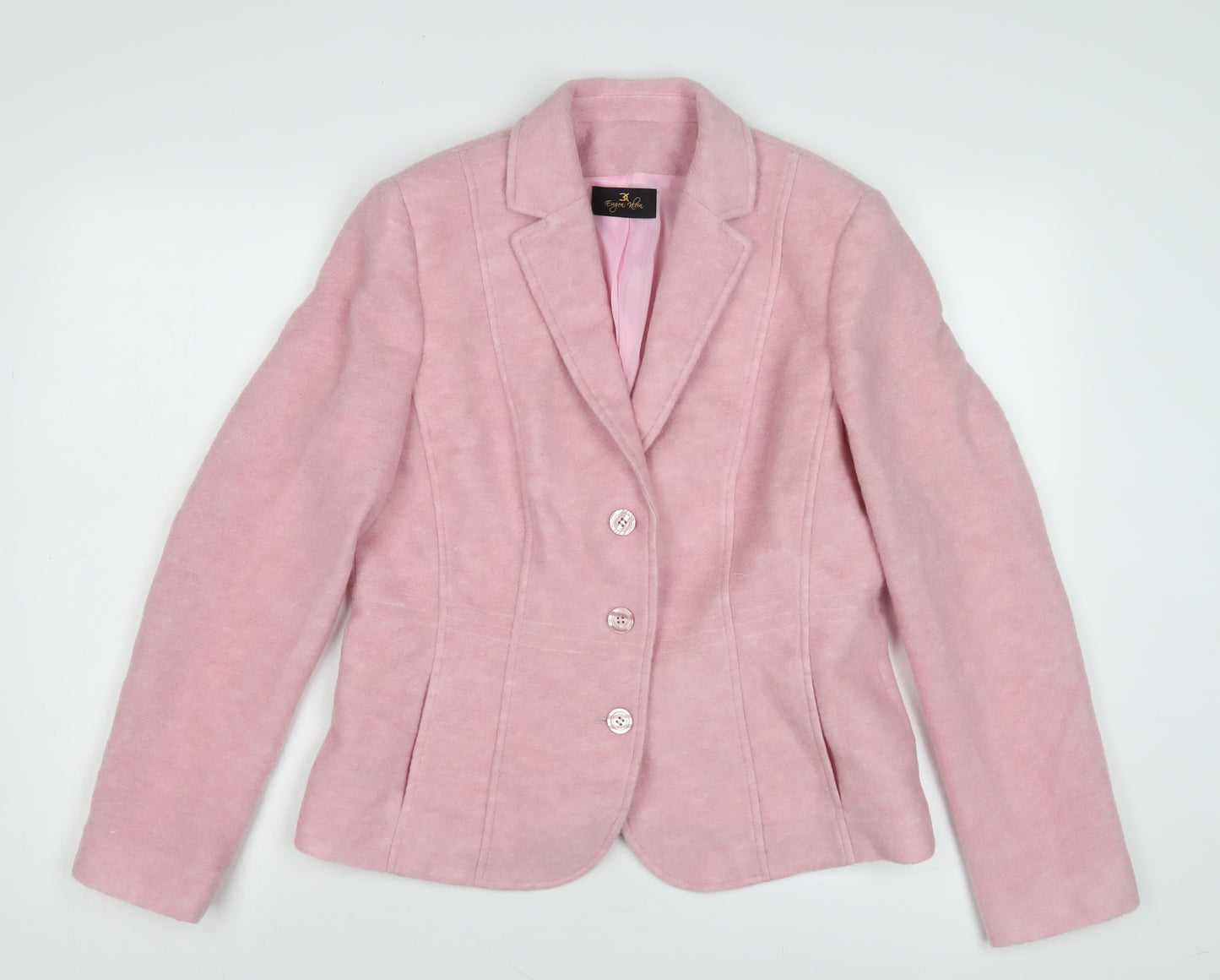 Eugen Klein Women's Pink Blazer Jacket Size 12