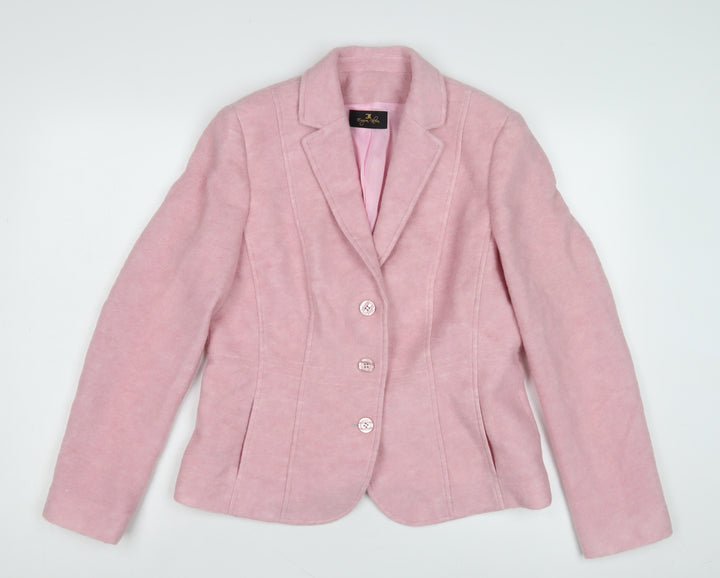 Eugen Klein Women's Pink Blazer Jacket Size 12