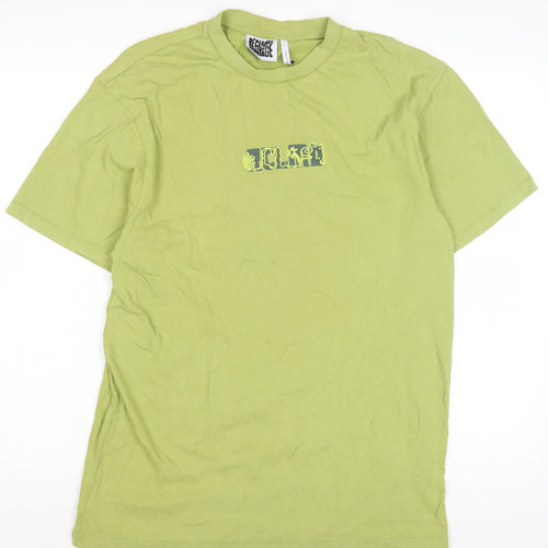 Reclaimed Vintage Men's Green T-Shirt S - Short Sleeve Cotton