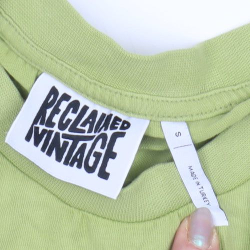 Reclaimed Vintage Men's Green T-Shirt S - Short Sleeve Cotton