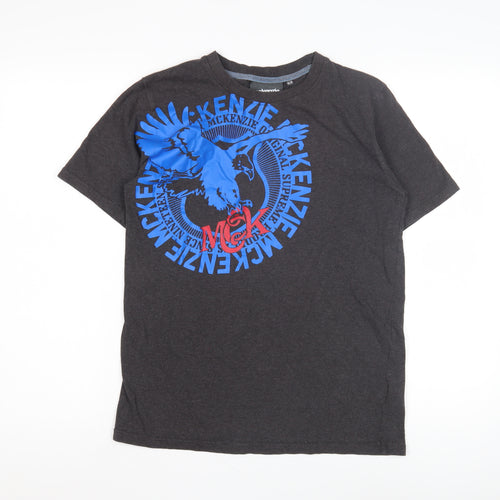 McKenzie Boys Black XL Graphic Print T-Shirt