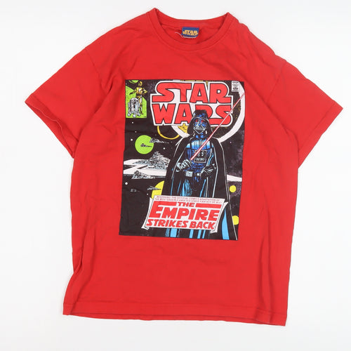 Star Wars Boys Red Graphic T-Shirt, Size S, Casual