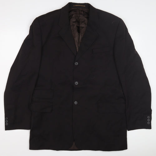 Next Men's Brown Single-Breasted Suit Jacket 42L