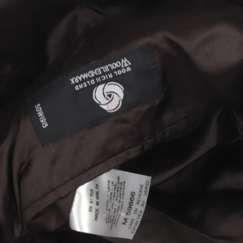 Next Men's Brown Single-Breasted Suit Jacket 42L