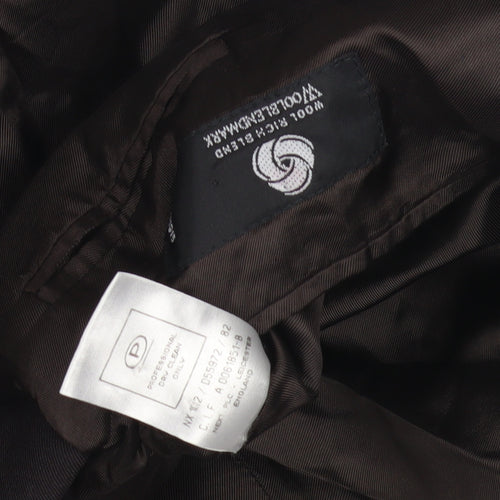 Next Men's Brown Single-Breasted Suit Jacket 42L